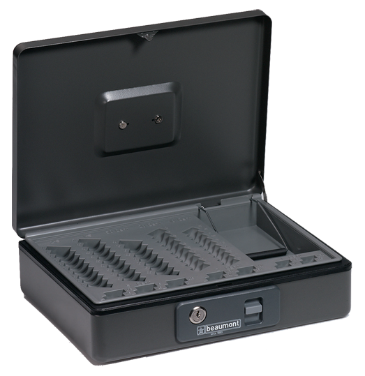 Geldkist met muntsorteervak en biljetvak